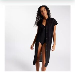 CALIA Elegant Black Women's Swim Cover-Up